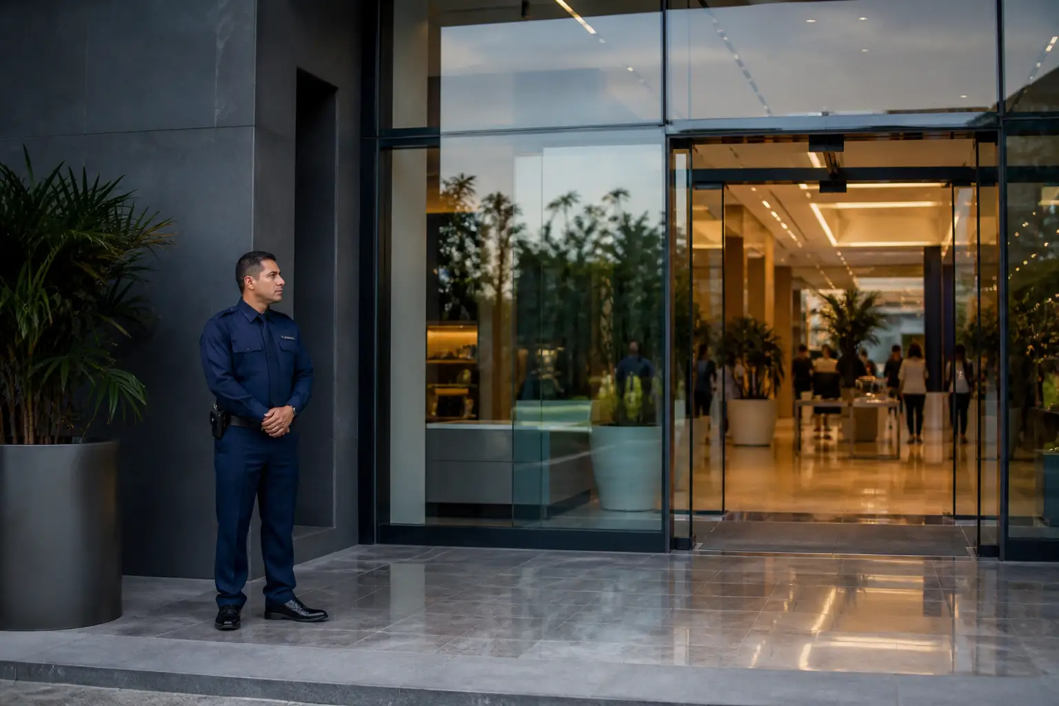 Control de acceso en un inmueble comercial